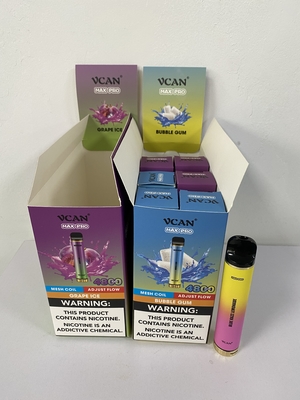 Luchtstroomtype C van VCAN Mesh Coil Disposable Pod System Max Pro 4800puffs