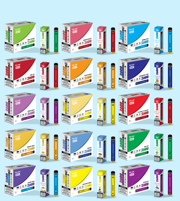 Maximum 2600puffs-Beschikbaar Elektronisch Sigaretten Navulbaar Type C van de Gradiëntkleur